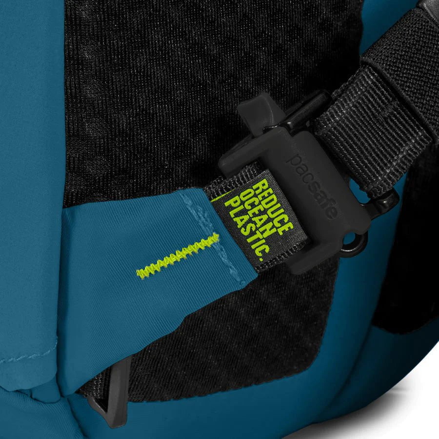 Pacsafe Backpack on Wheels Tidal Teal Pacsafe ECO 25L Anti-Theft Backpack - Tidal Teal