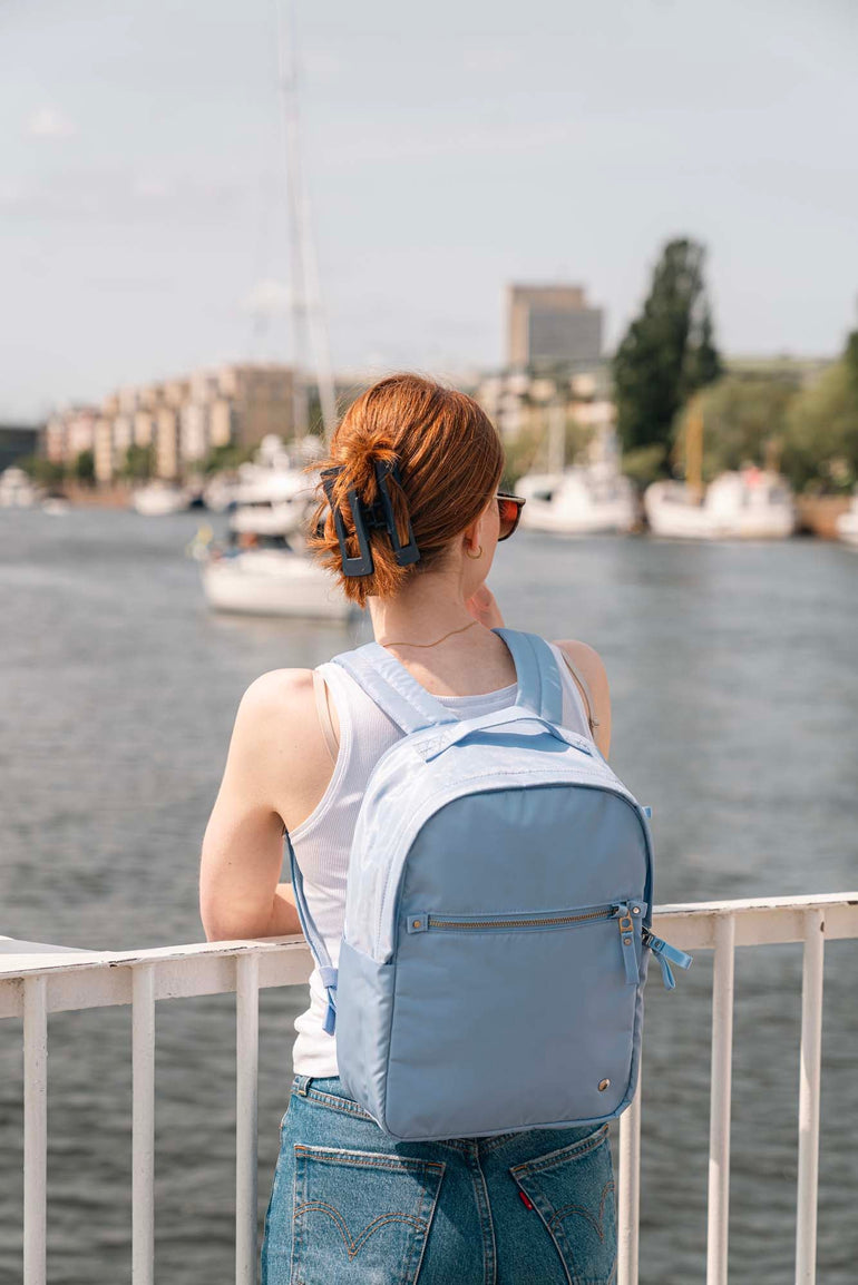 Pacsafe Backpacks Serenity Blue Pacsafe W 10L Anti-Theft Backpack - Serenity Blue