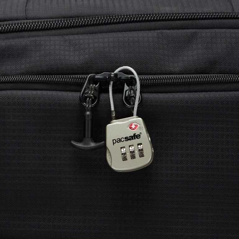Pacsafe Locks Prosafe® 800 TSA accepted 3-dial cable lock Pacsafe Prosafe® 800 Travel Sentry® Approved Combination Cable Padlock