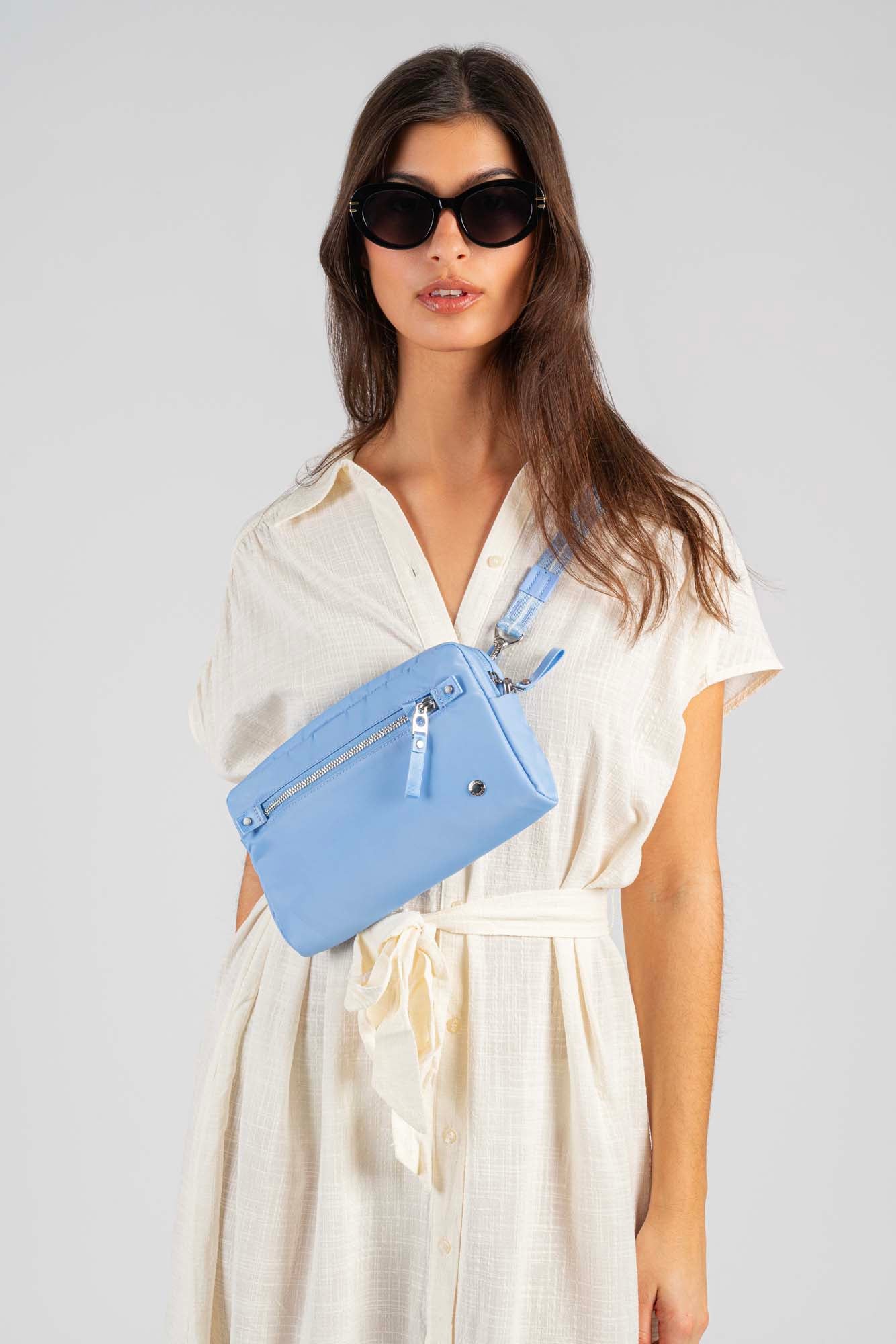 Pacsafe Sling Bag Serenity Blue Pacsafe W Anti-Theft 3-in-1 Sling Bag - Serenity Blue