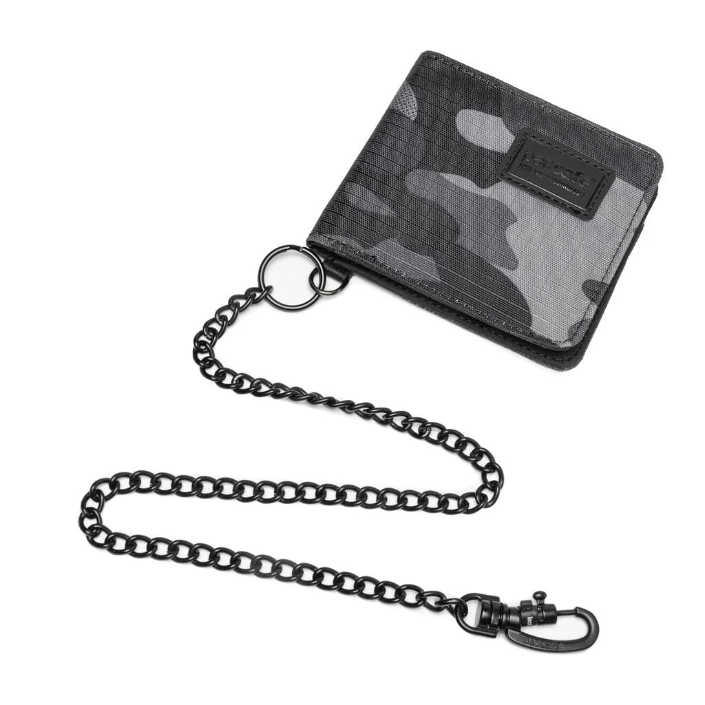 Pacsafe Travel Accessories Black Pacsafe Wallet Securing Chain with TurnNLock Hook