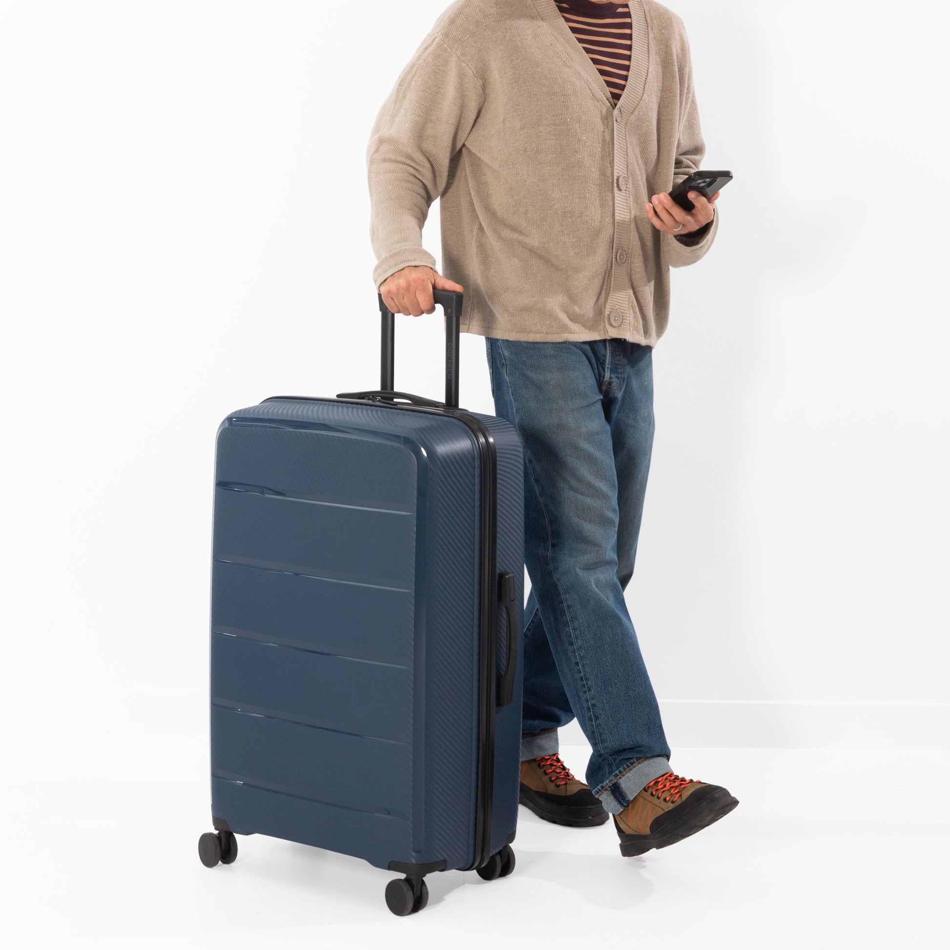 Premier Luggage Navy Premier Porter 2-Piece Hardside Luggage Set (Carry-On & Large)