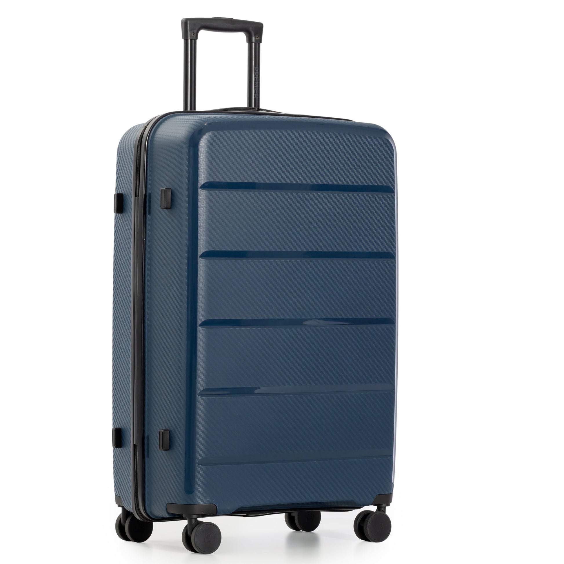 Premier Luggage Navy Premier Porter Hardside Large Checked Luggage