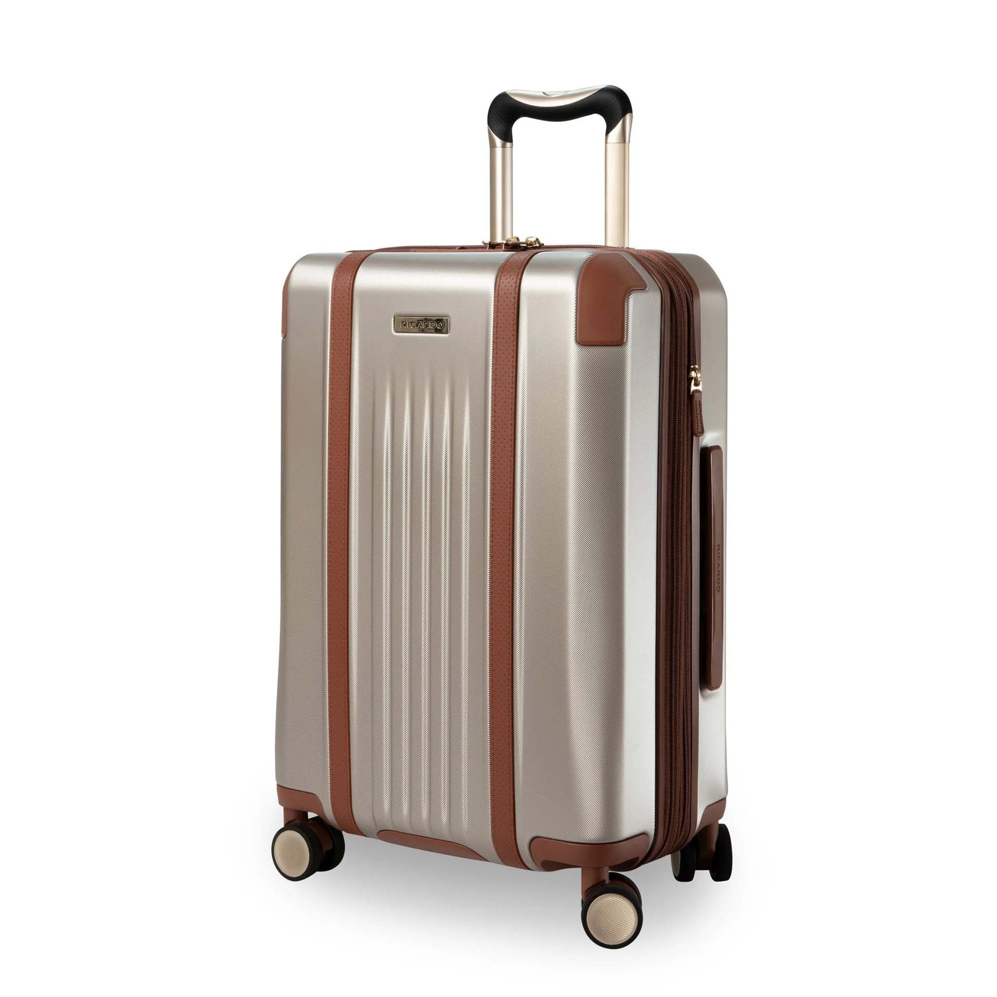 Ricardo Beverly Hills Luggage Champagne Ricardo Beverly Hills Montecito 2.0 Hardside Carry-On Expandable Spinner Luggage