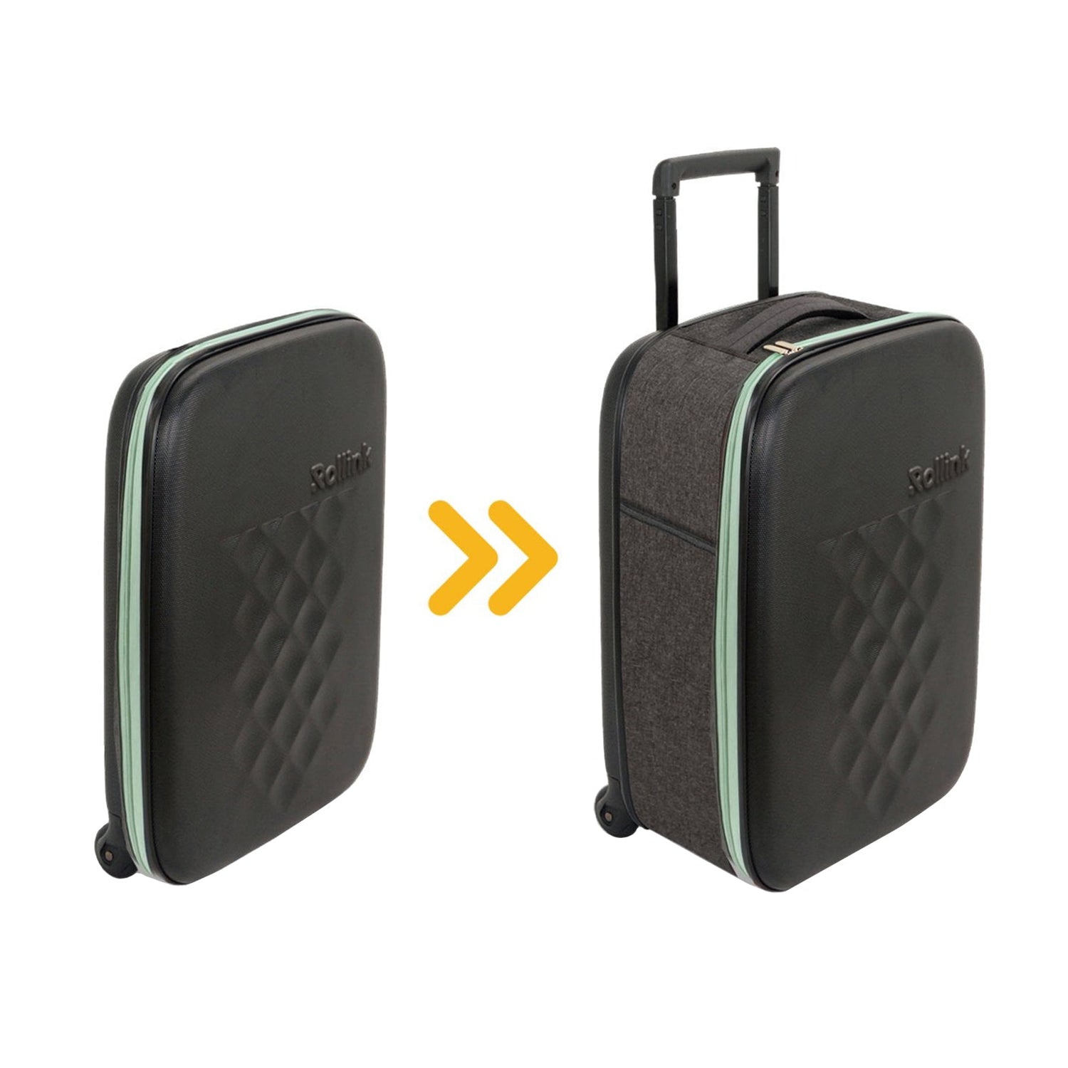 Rollink Luggage Green Rollink Flex Earth 20" Foldable Carry-On Luggage