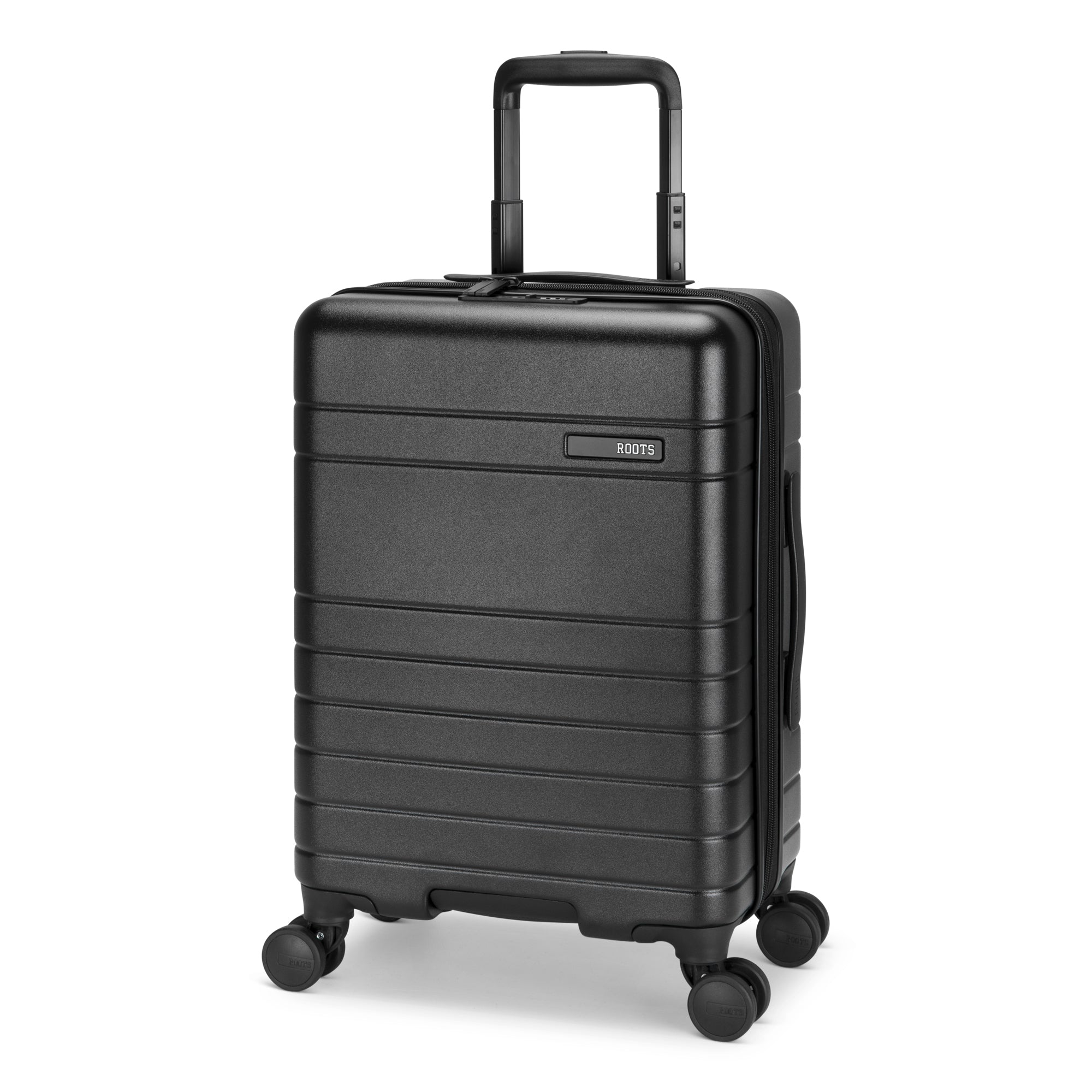 Roots Luggage Black Roots Travel Expandable Spinner 19
