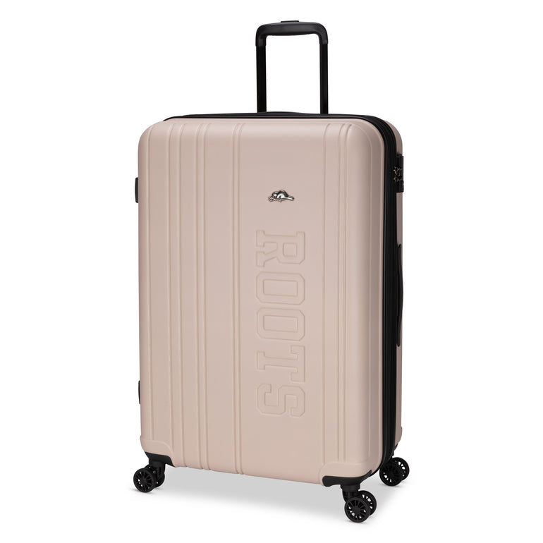 Roots Luggage Light Taupe Roots Identity Expandable Spinner 28" Large Luggage