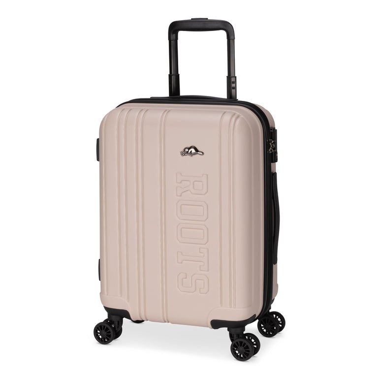 Roots Luggage Light Taupe Roots Identity Spinner 20" Carry-On Luggage