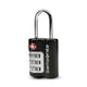 Samsonite Locks Matte Black Samsonite 3 Dial TSA Combination Lock