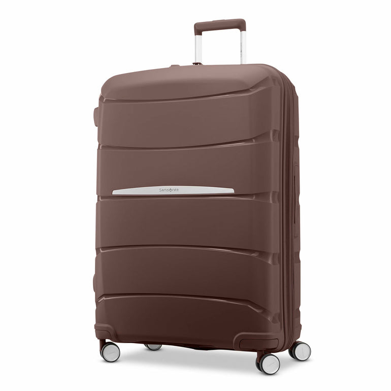 Samsonite Luggage Limited Edition: Chocolate Mauve Samsonite Outline Pro Large Expandable Spinner Luggage