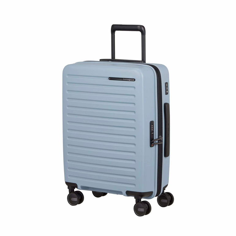 Samsonite Luggage Limited Edition: Fog Blue Samsonite Restackd Spinner Carry-On Expandable Luggage