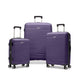Samsonite Luggage Limited Edition: Purple Samsonite Sirocco Collection 3 Piece Nested Spinner Expandable Luggage Set