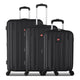 Swiss Gear Luggage Black Swiss Gear Chrome Reserve Expandable 3-Piece Spinner Luggage Set