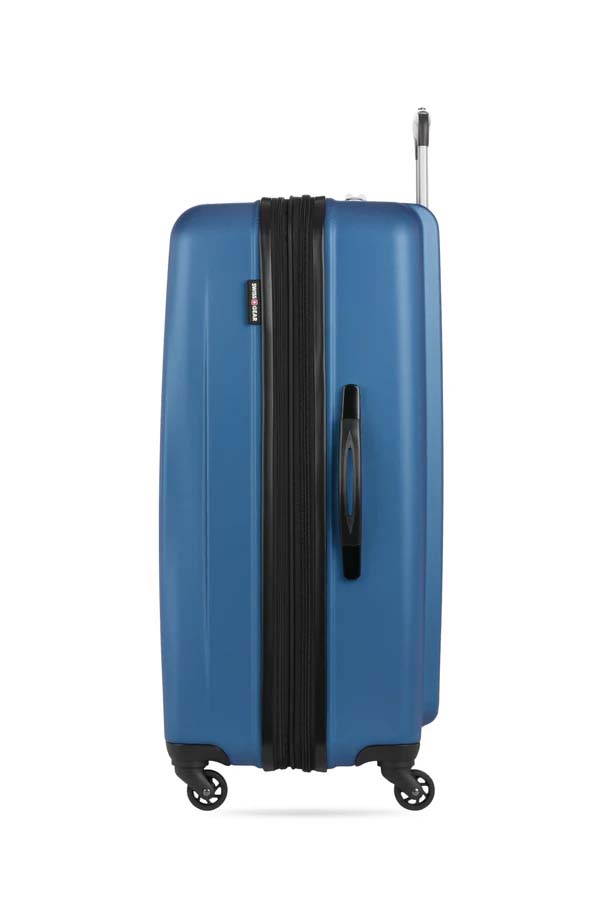 Swiss Gear Luggage Blue Swiss Gear The Chrome Large Checked Spinner Luggage