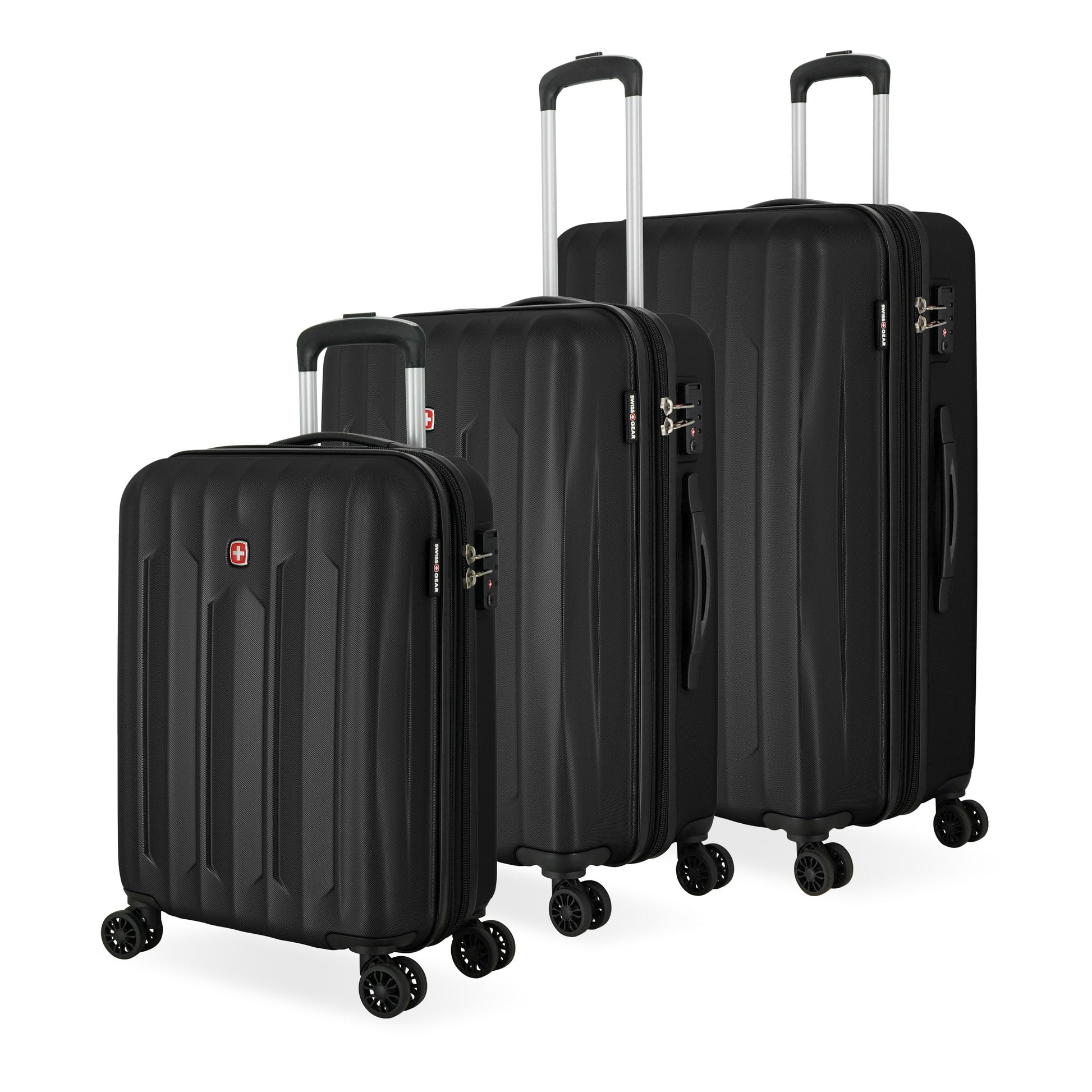 Swiss Gear Luggage Swiss Gear Chrome Reserve Expandable 3-Piece Spinner Luggage Set