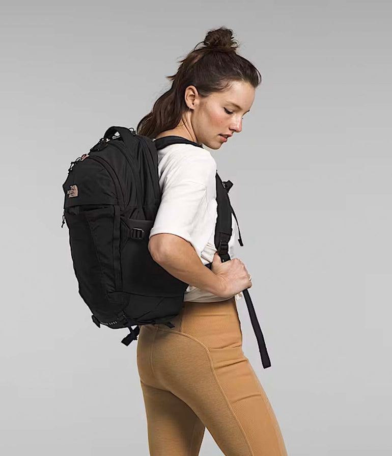 The North Face Backpacks TNF Black/Burnt Coral Metallic-NPF The North Face Women’s Recon Luxe Backpack