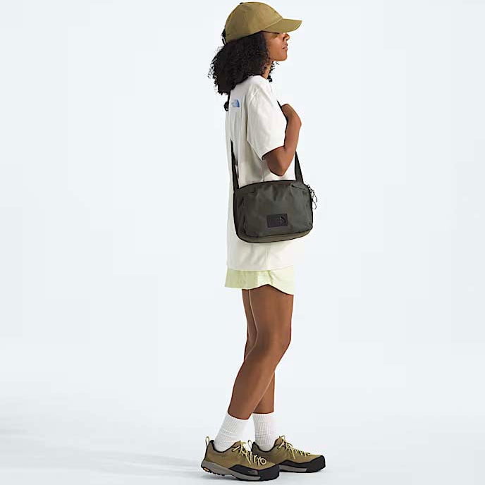 The North Face Base Camp Voyager Pro Crossbody - New Taupe Green/TNF Black