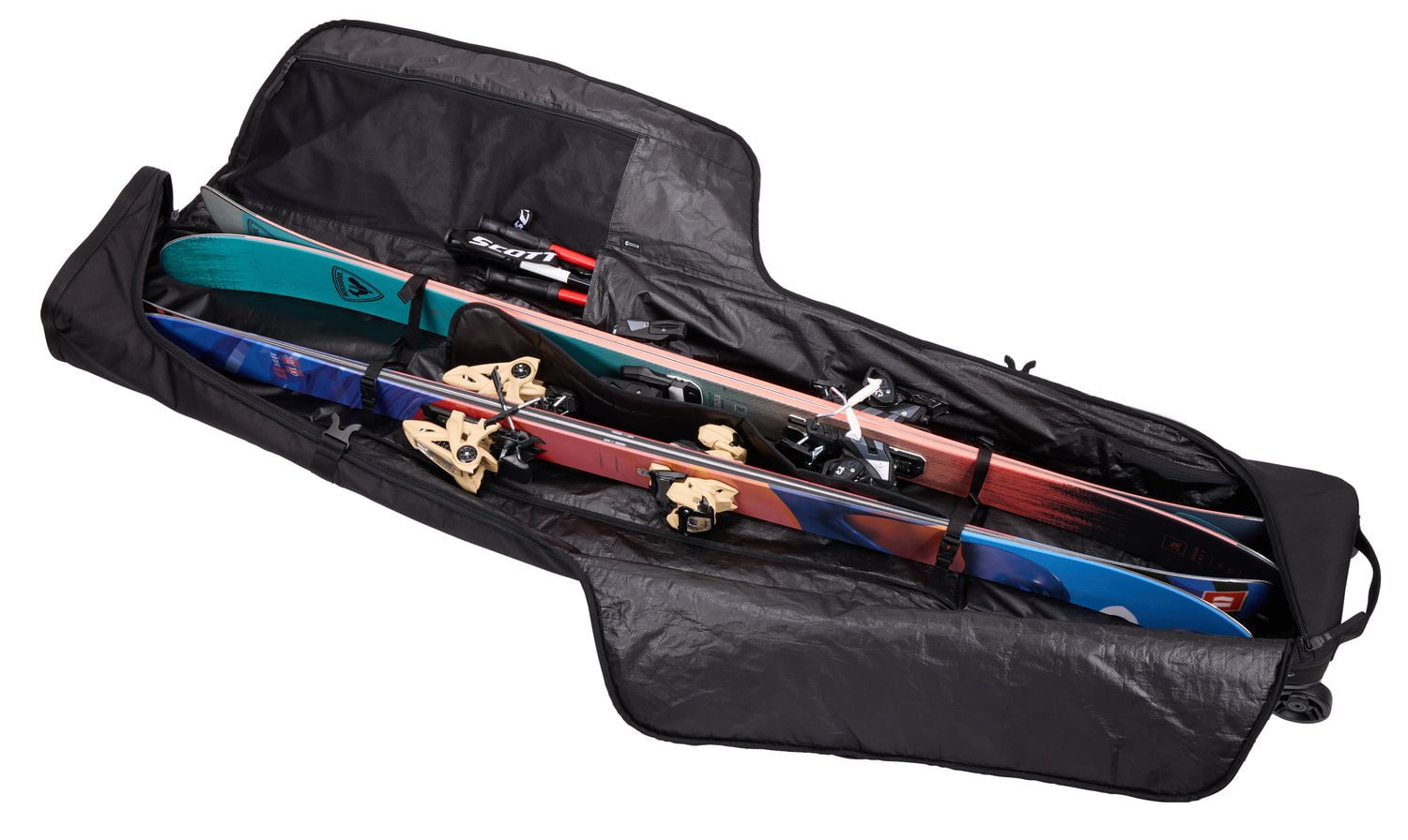 Thule Ski Bag Black Thule RoundTrip Ski Roller Bag 175cm - Black