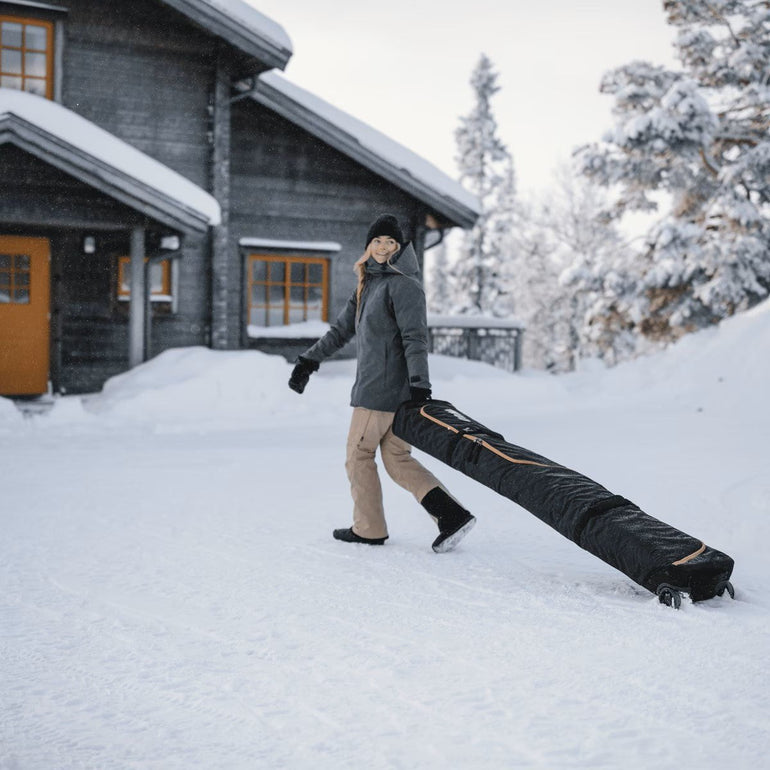 Thule Ski Bag Black Thule RoundTrip Ski Roller Bag 192cm - Black