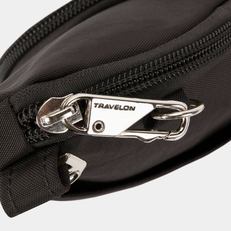 Travelon Cross-Body Bag Black Travelon Anti-Theft Essentials Mini Asymmetric Crossbody