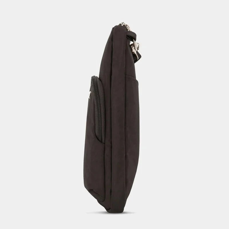 Travelon Cross-Body Bag Black Travelon Anti-Theft Essentials Mini Asymmetric Crossbody