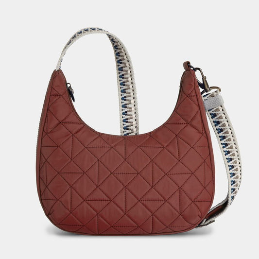 Travelon Cross-Body Bag Geo Paprika Travelon Anti-Theft Boho Slouchy Crossbody - Geo Paprika