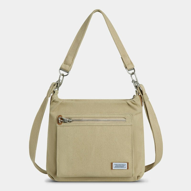 Travelon Cross-Body Bag Natural Travelon Anti-Theft Heritage Hobo
