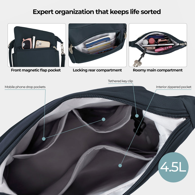 Travelon Messenger Travelon Anti-Theft Classic Messenger Bag (RFID Blocking)