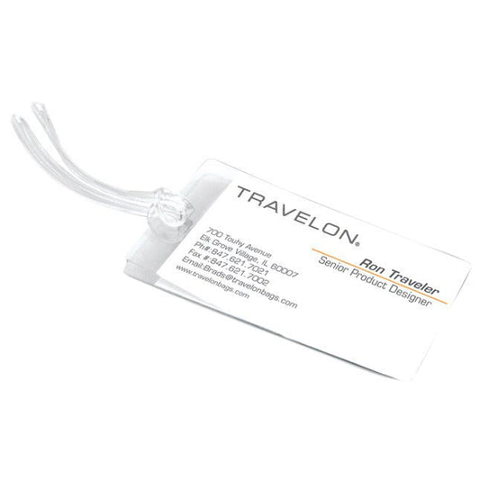 Travelon Travel Accessories Clear Travelon Set of 3 Self-Laminating Luggage Tags