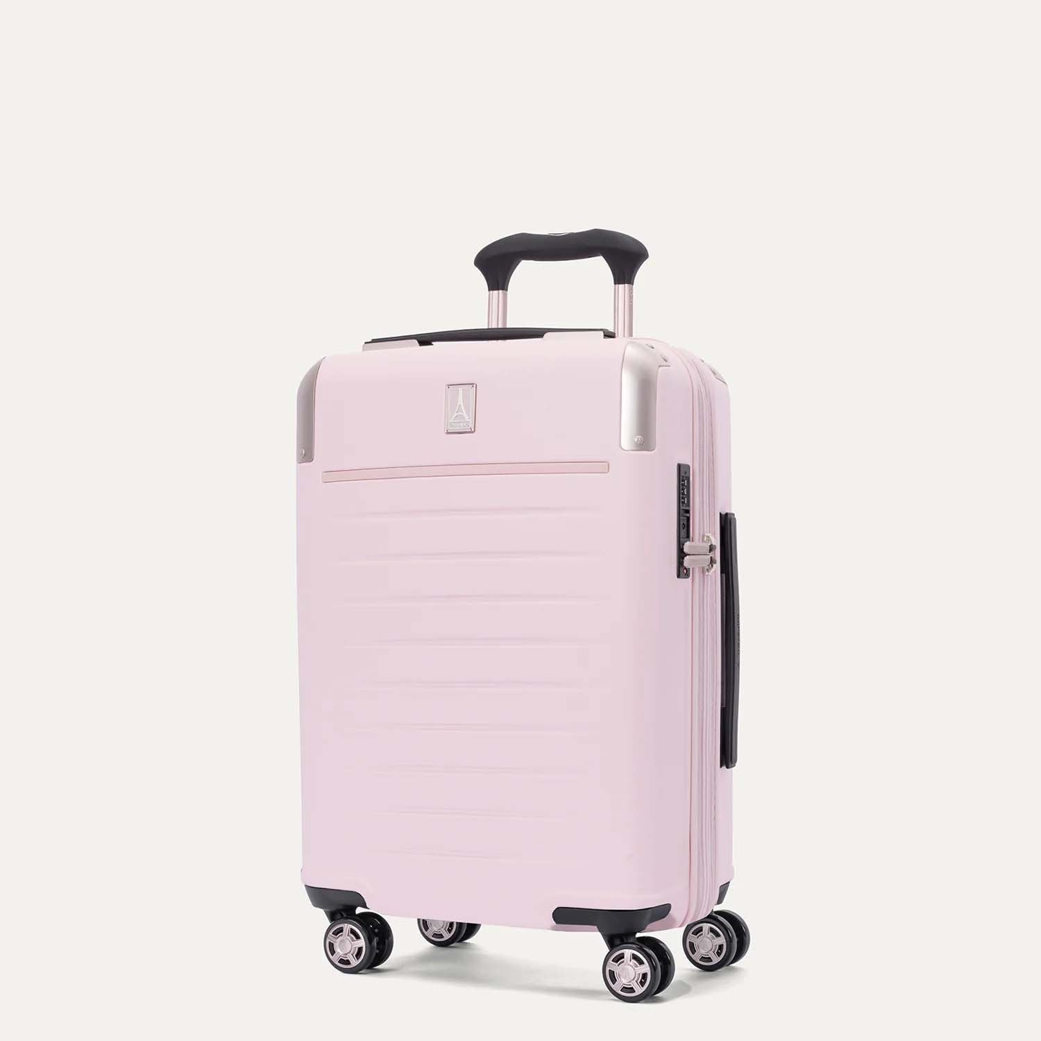 Travelpro Luggage Powder Pink Travelpro Platinum Elite Hardside Spinner Compact Carry-On Luggage