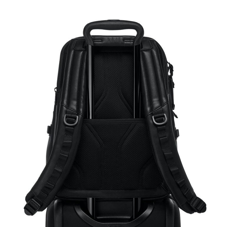 Tumi Backpacks Black Tumi Alpha Bravo Navigation Leather Backpack