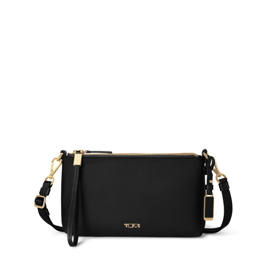 Tumi Cross-Body Bag Black/Gold Tumi Voyageur Adela Crossbody - Black/Gold