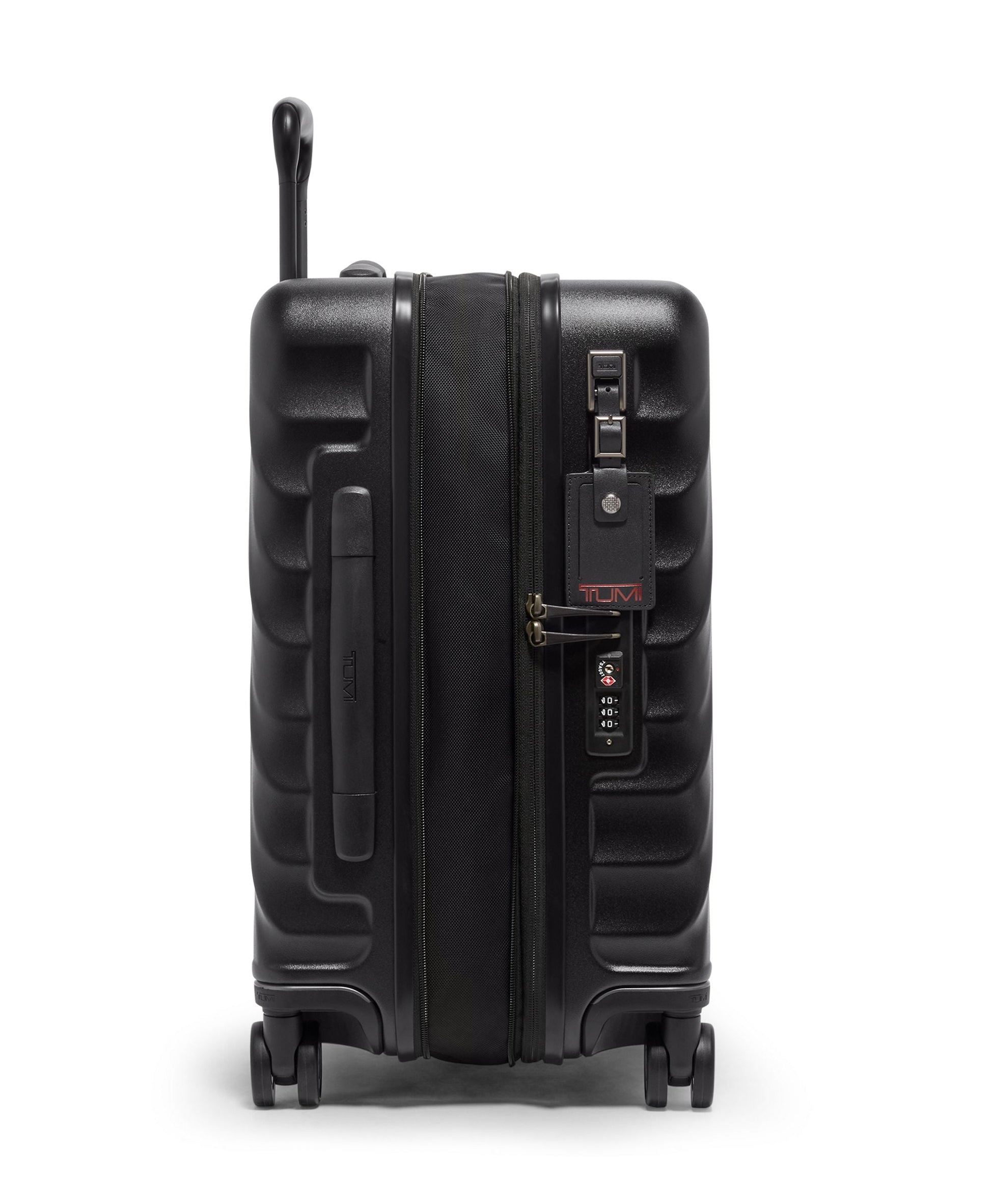 Tumi Luggage Black Textured Tumi 19 Degree Large Expandable Carry-On Luggage