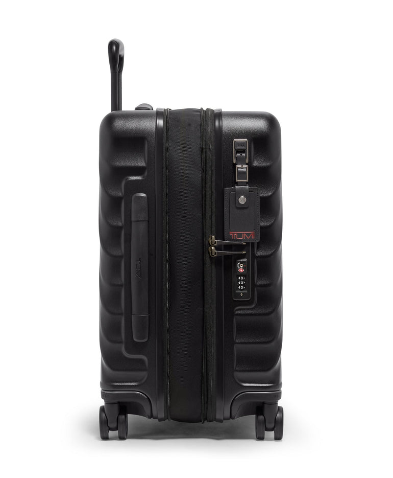 Tumi Luggage Black Textured Tumi 19 Degree Large Expandable Carry-On Luggage