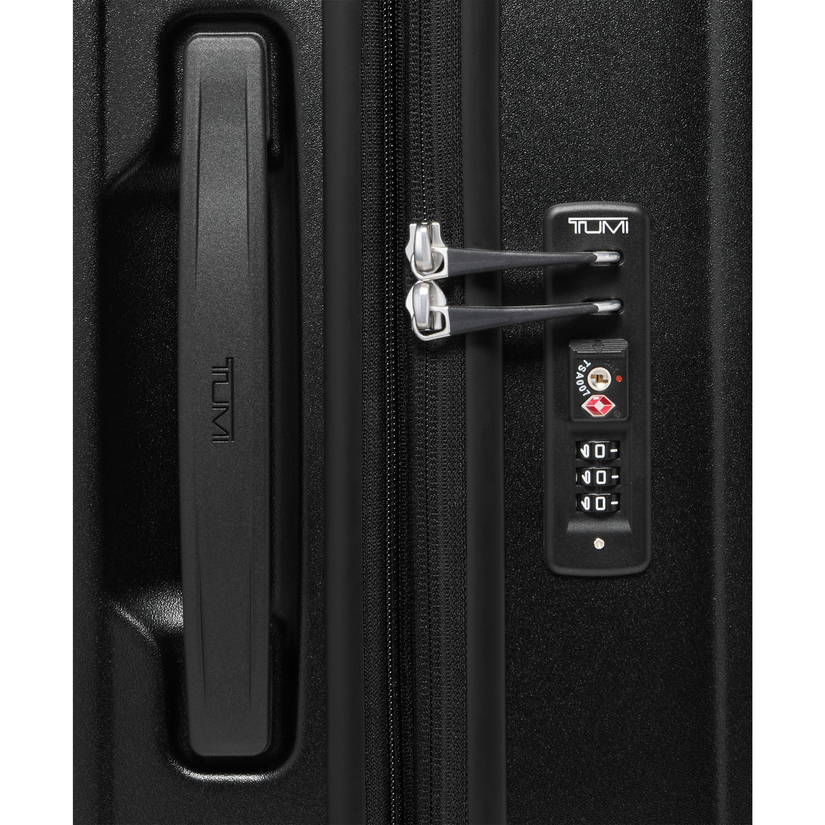 Tumi Luggage Black Textured Tumi Ventra Medium Expandable Checked Luggage