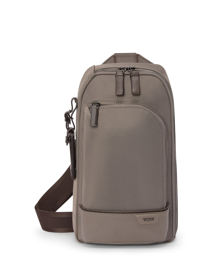 Tumi Sling Bag Taupe Driftwood Tumi Harrison Gregory Sling