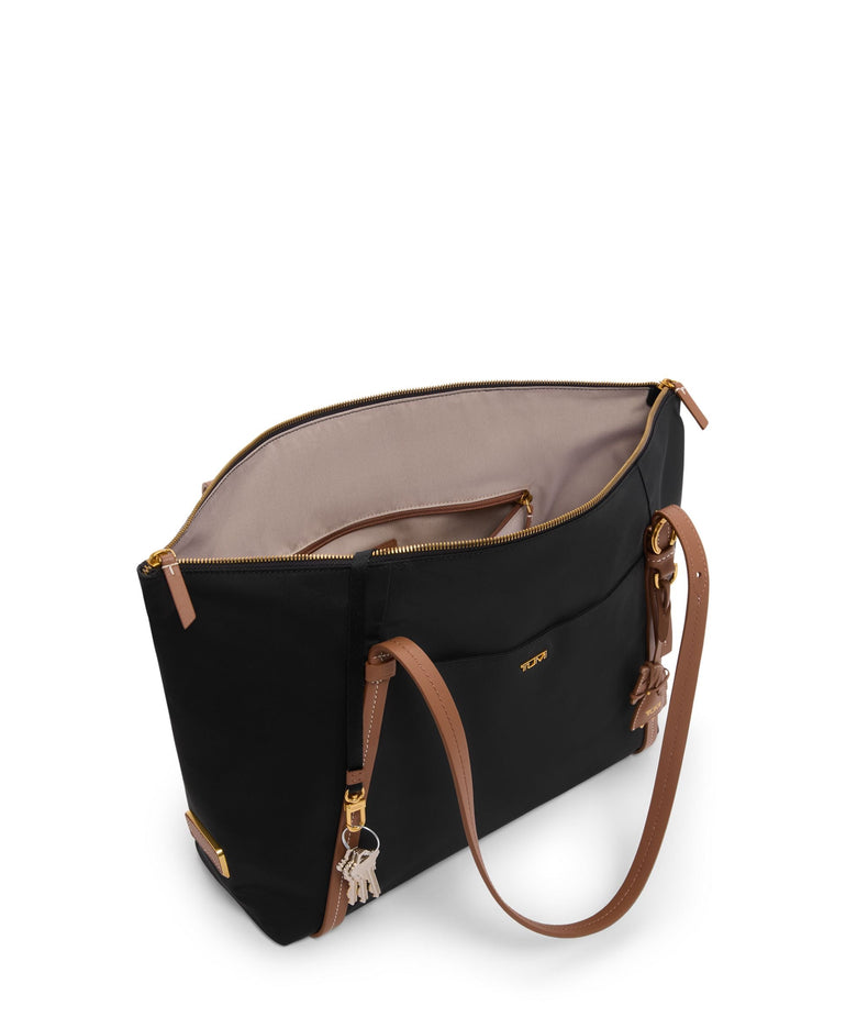 Tumi Tote Bag Black/Bridle Tumi Voyageur Q Tote