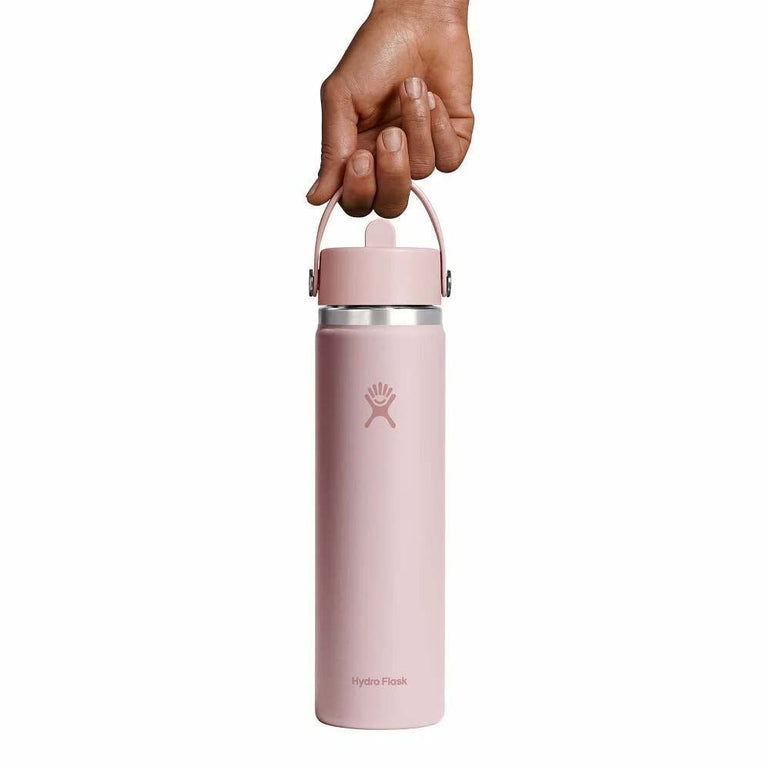 Hydro Flask 24oz Bouteille d'eau avec capuchon à paille flexible à large ouverture