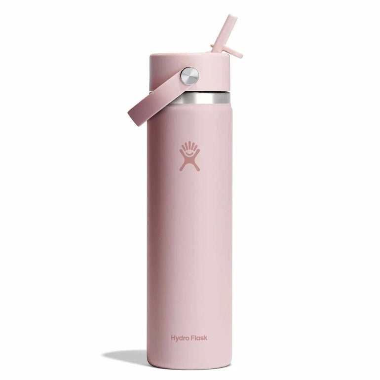 Hydro Flask 24oz Bouteille d'eau avec capuchon à paille flexible à large ouverture