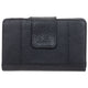 Mancini PEBBLE RFID Medium Clutch Wallet - Black