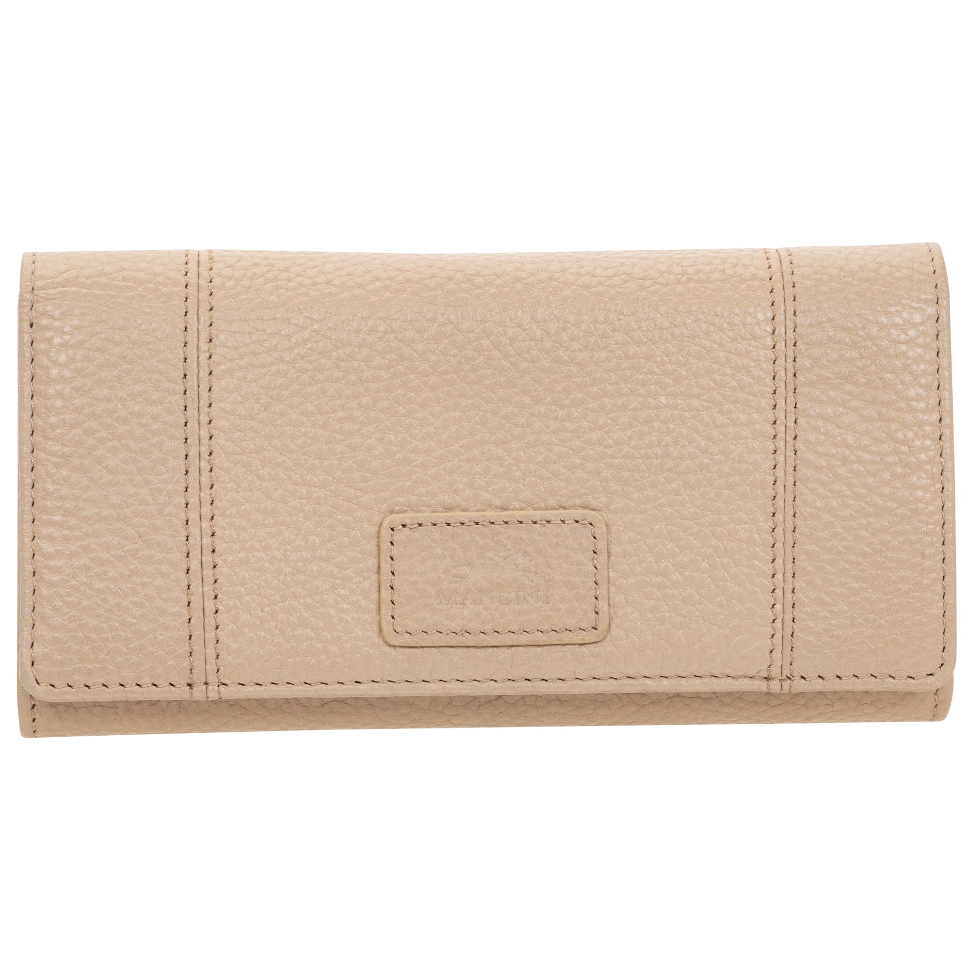 Mancini PEBBLE RFID Trifold Wallet - Bone