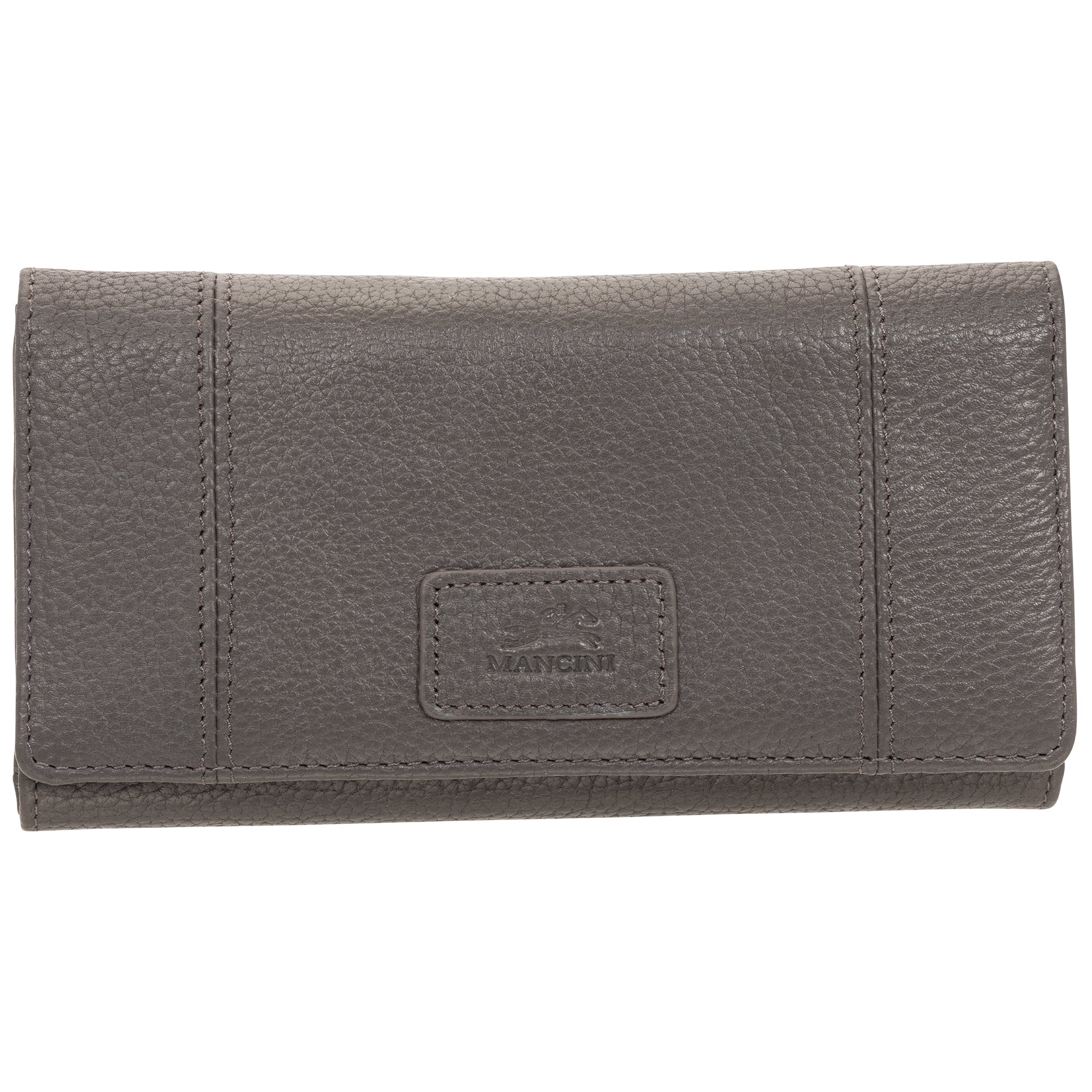 Mancini PEBBLE RFID Trifold Wallet - Grey