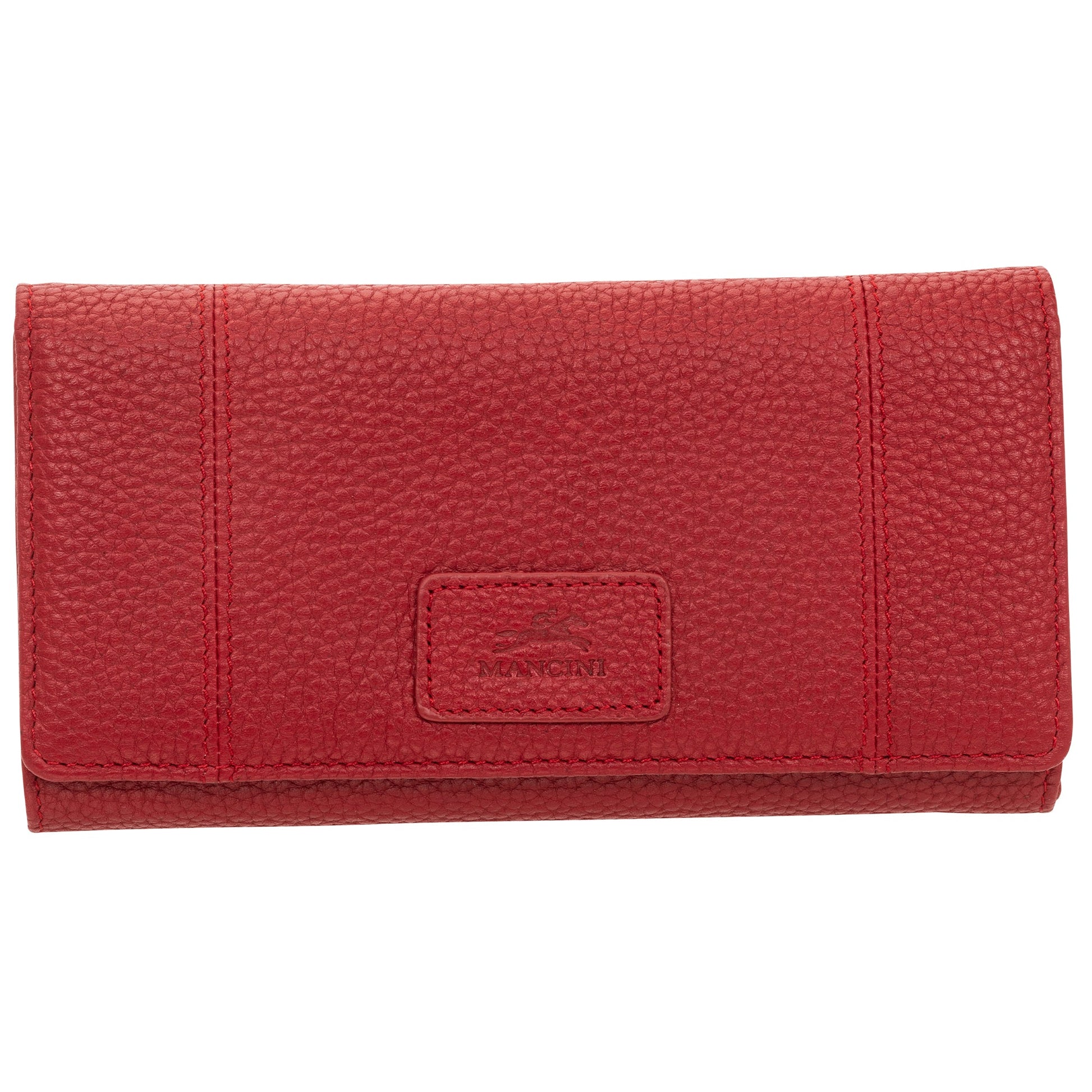 Mancini PEBBLE RFID Trifold Wallet - Red
