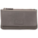 Mancini PEBBLE RFID Crossbody Wallet - Grey