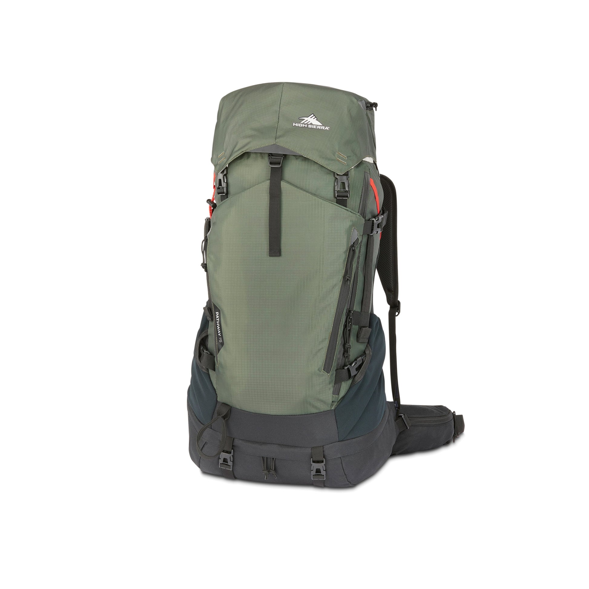 High Sierra Pathway 2.0 Frame Pack 75L Backpack - Forest Green/Black