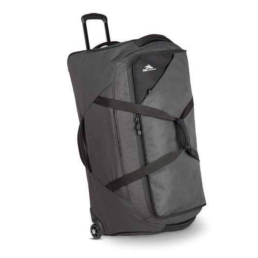 High Sierra Forester Collection 34" Wheeled Duffle - Black Heather/Black