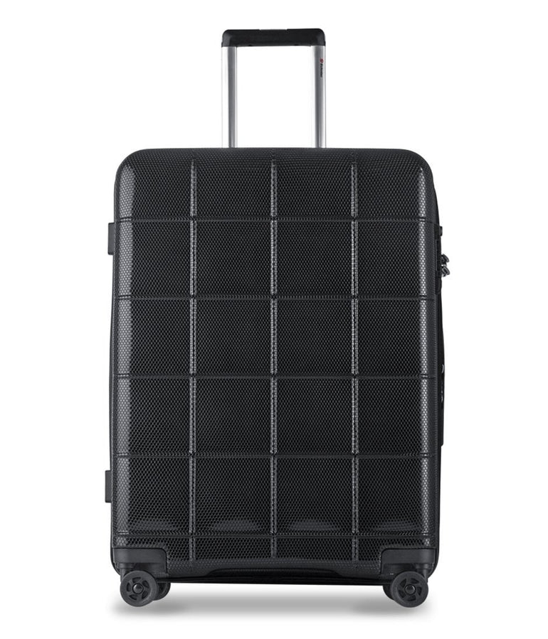 Echolac Square 24" Expandable Spinner Luggage - Black