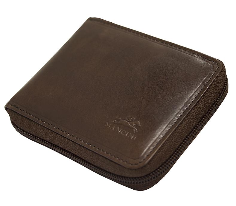 Mancini BOULDER Men's RFID Secure Zippered Wallet with Removable Passcase