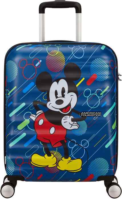 American Tourister Disney Wavebreaker Carry-On Spinner Luggage - Mickey Future Pop