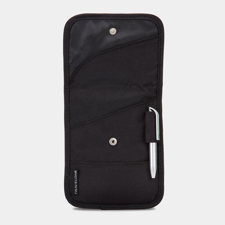 Travelon ID and Boarding Pass Holder w/Snap Closure